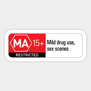 Classified: Mature restricted Sticker